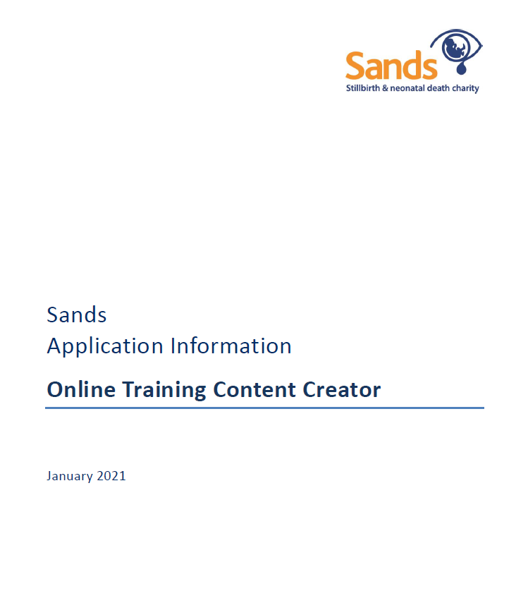 Online Training Content Creator Application Pack Sands Saving